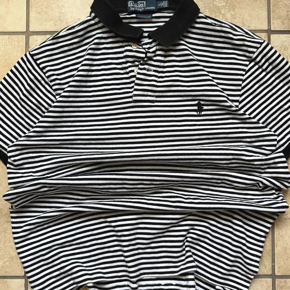 Polo by Ralph Lauren Custom Fit Short Sleeve Polo Shirt - Size L